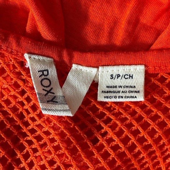 💥 NWT ROXY Sleeveless Top | Orange | Women’s Small/Petite - Picture 4 of 5